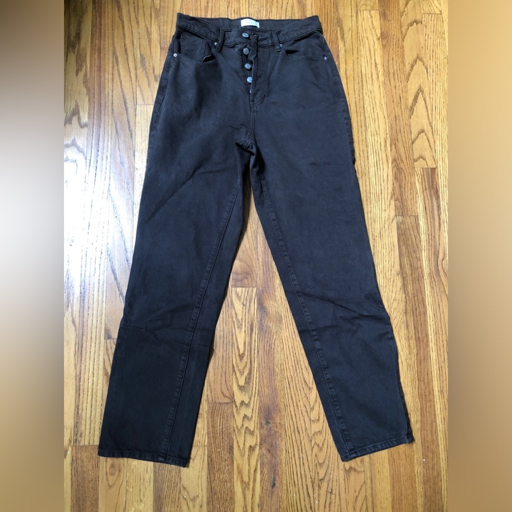 Brown Straight Leg Pant